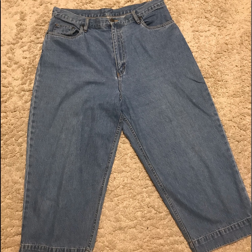 Vintage Mom Jeans, Capris (Plus Size)